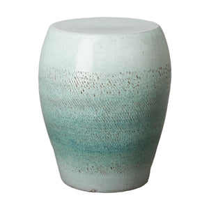 Seiji Garden Stool/Table with a Coastal Splash Glaze