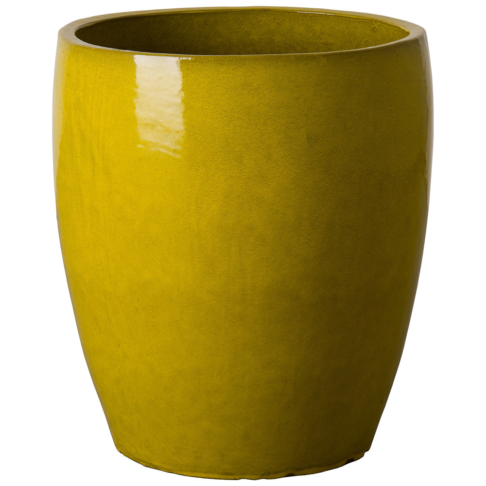 Bullet Ceramic Planter- Mustard Yellow