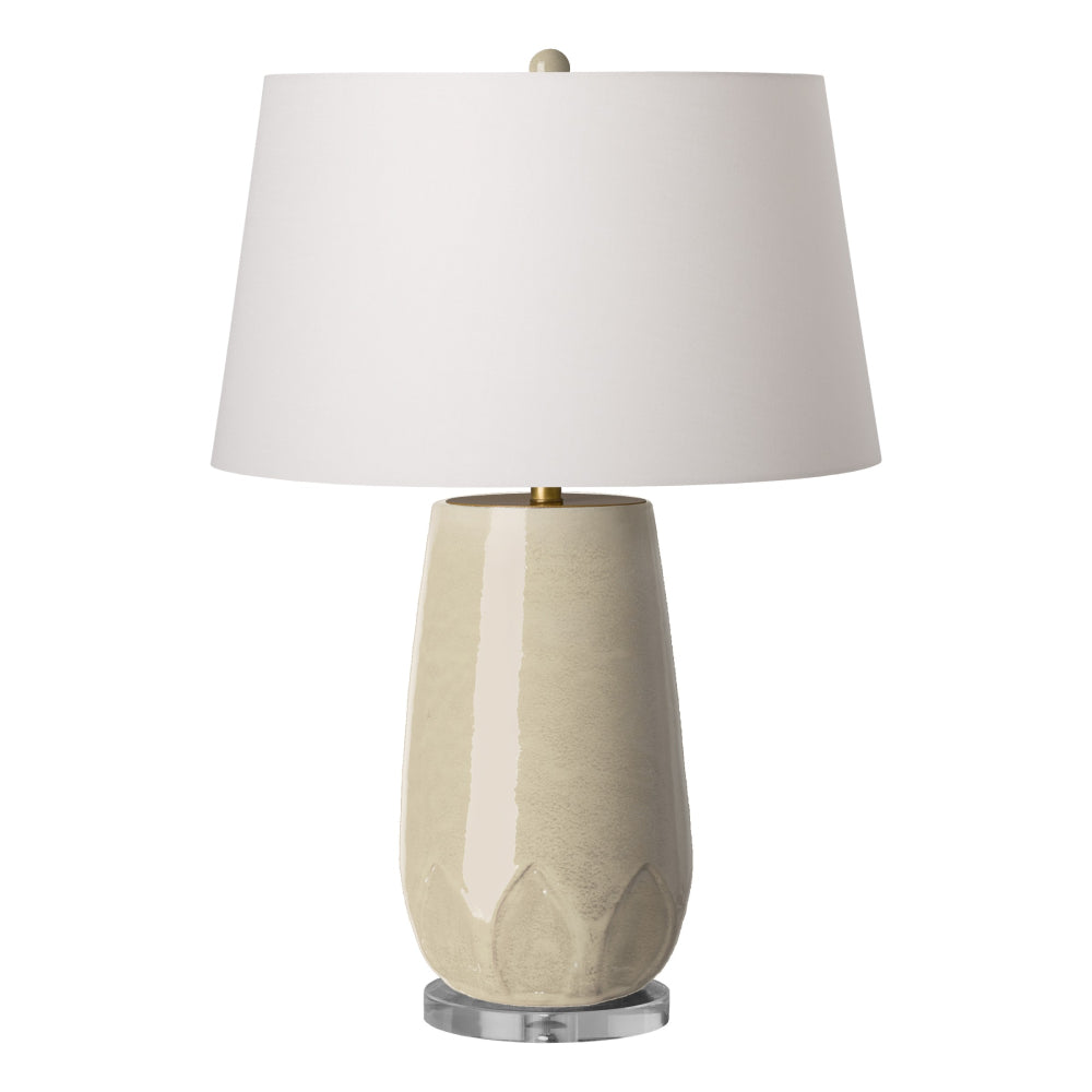 Calyx Vase Ceramic Table Lamp – Cream Glaze