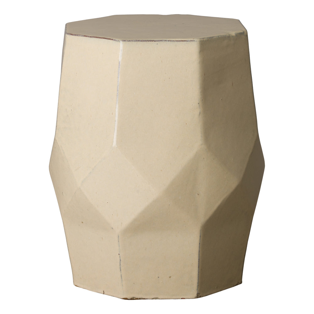 Octagon Matrix Garden Stool – Cream