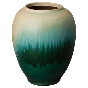 Large Round Cascade Jar – Green Ombre
