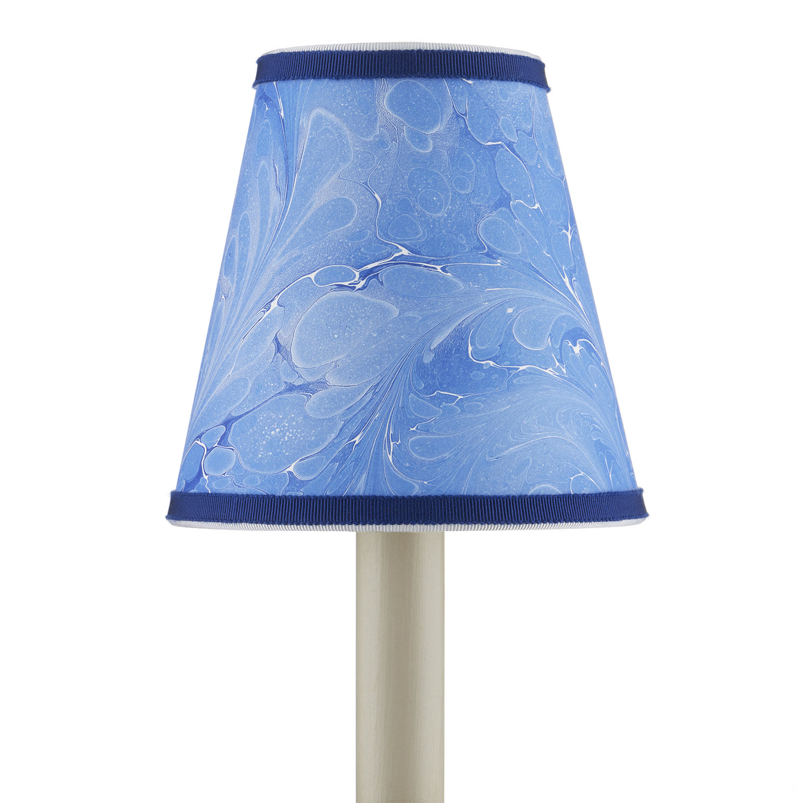 Marble Paper Tapered Chandelier Shade - Blue