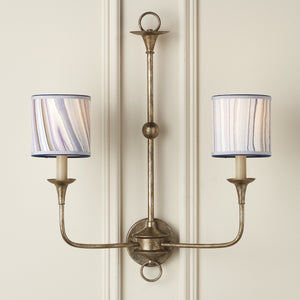 Marble Paper Drum Chandelier Shade - Lavender Agate