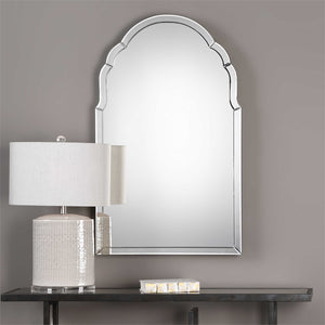 Curved Arch Frameless Mirror