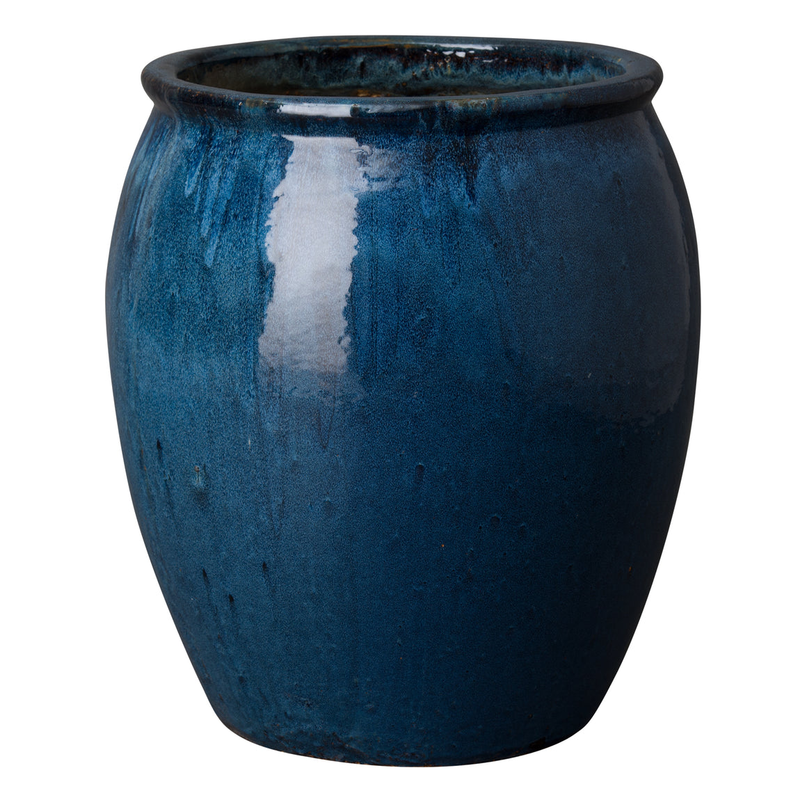 Large Round Planter - Quin Blue