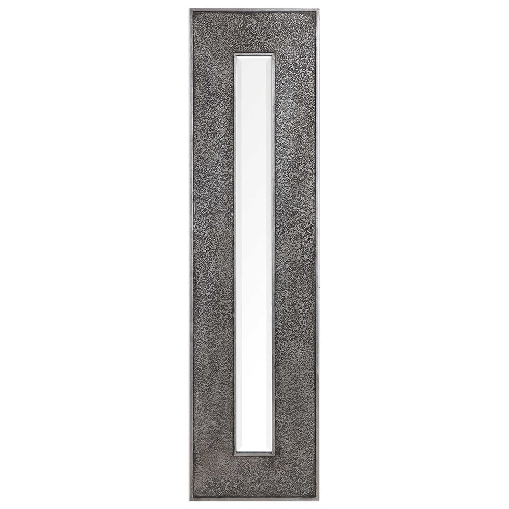 Oversized Rectangular Panel Mirror with Textured Surface