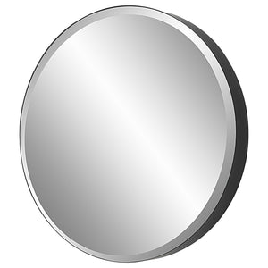 Cerelia Black Round Mirror