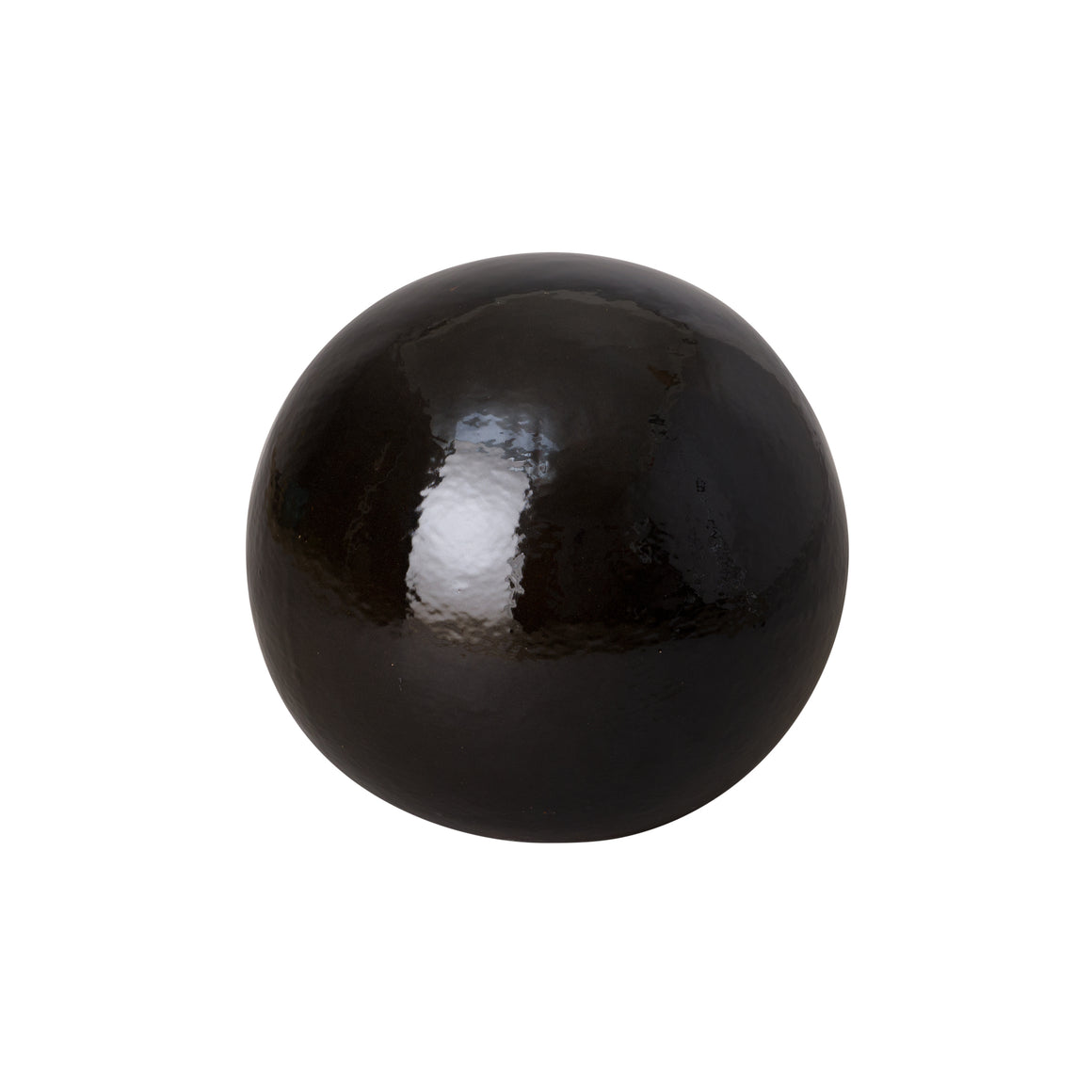Landscape Gazing Ball - 20 inch Black Glaze