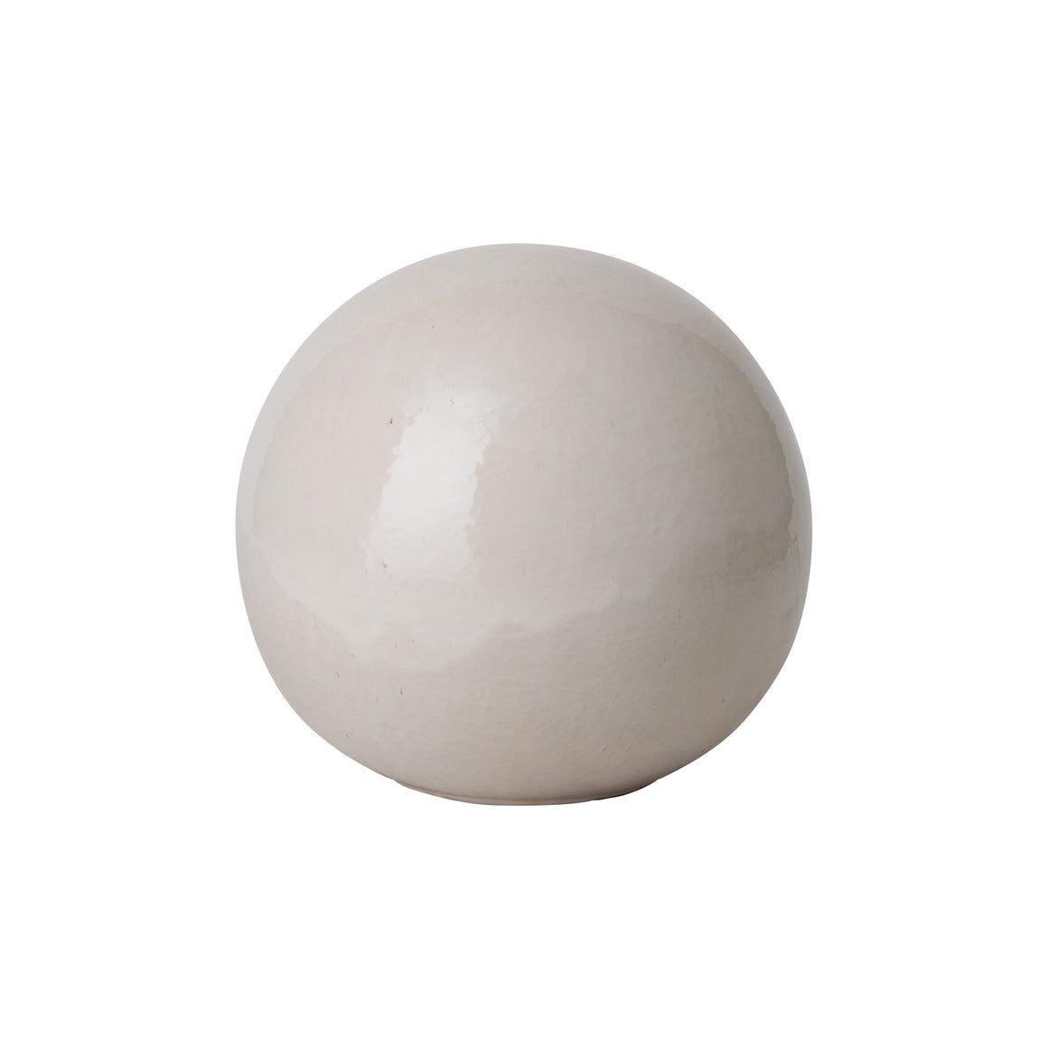 Landscape Gazing Ball - 20 inch White Glaze