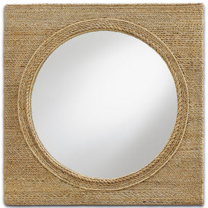Currey and Company Braided Rope Square Mirror