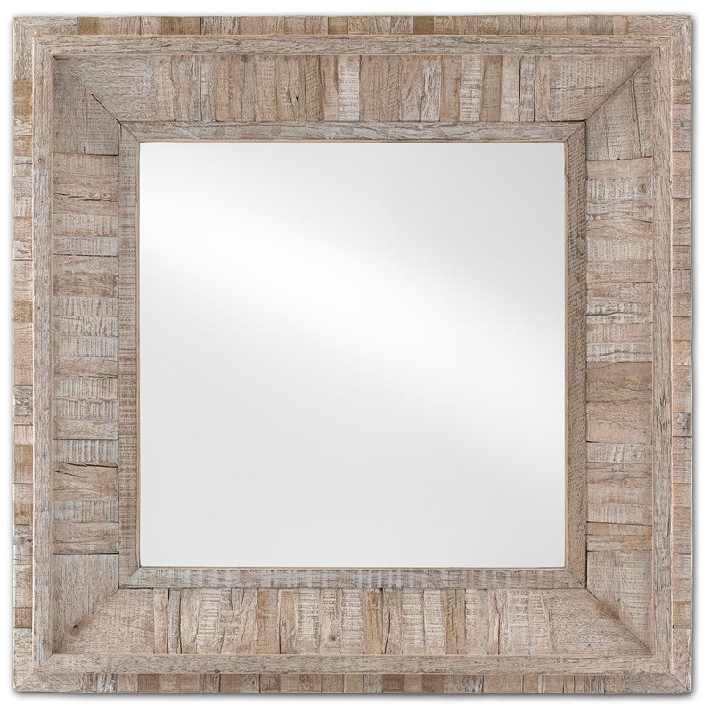 Kanor Square Whitewash Mirror