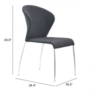Oulu Dining Chair Graphite (Set of 4) - Graphite