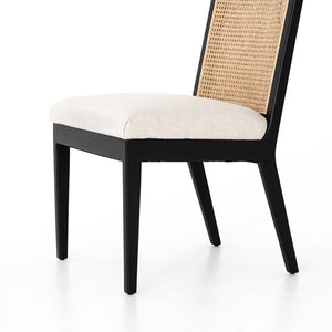 Antonia Armless Dining Chair-Savile Flax