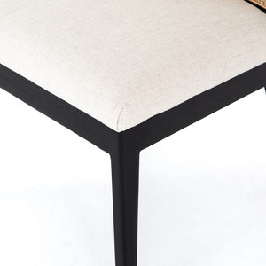 Antonia Armless Dining Chair-Savile Flax