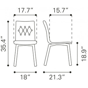 Orebro Dining Chair Pea (Set of 2) - Pea