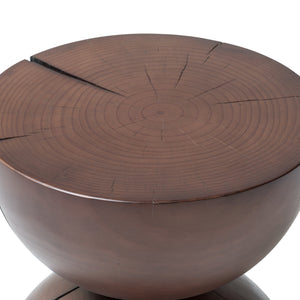 Aliza End Table-Brown Pine
