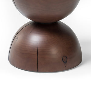 Aliza End Table-Brown Pine