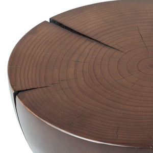 Aliza End Table-Brown Pine