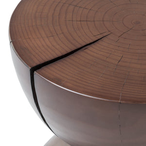 Aliza End Table-Brown Pine