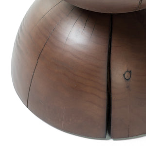 Aliza End Table-Brown Pine