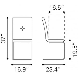 Anjou Dining Chair (Set of 2) - Black