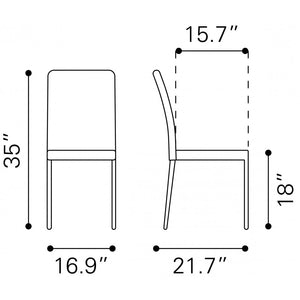 Confidence Dining Chair Black (Set of 4) - Black