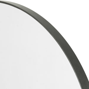 Bellvue Round Mirror - Rustic Black