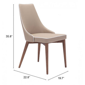 Moor Dining Chair Beige (Set of 2) - Beige