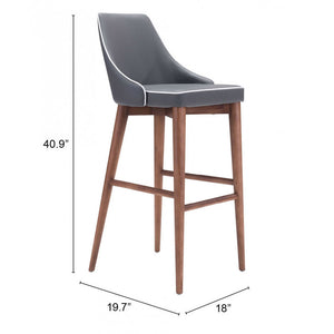 Moor Bar Chair Dark Gray - Dark Gray