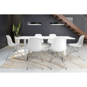 Atlas Dining Table - Stone & Brushed Stainless Steel