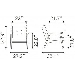 Rocky Arm Chair Black - Black