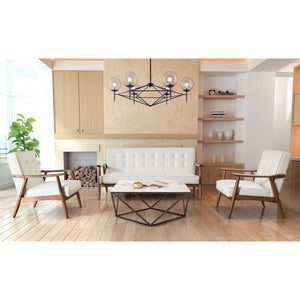 Rocky Arm Chair White - White