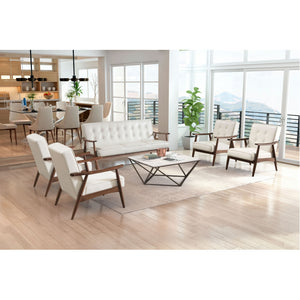 Rocky Arm Chair White - White