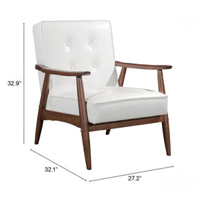 Rocky Arm Chair White - White