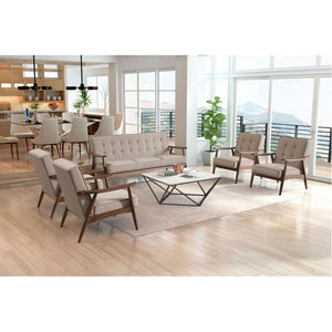 Rocky Arm Chair Putty - Putty