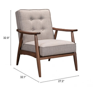 Rocky Arm Chair Putty - Putty