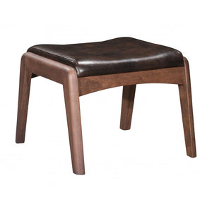 Bully Lounge Chair & Ottoman Brown - Brown