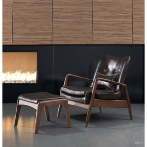 Bully Lounge Chair & Ottoman Brown - Brown