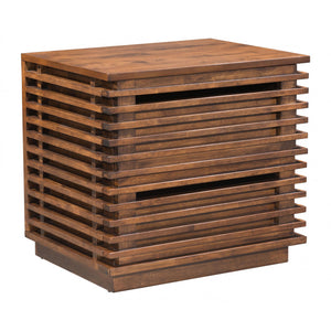 Linea End Table Walnut - Walnut