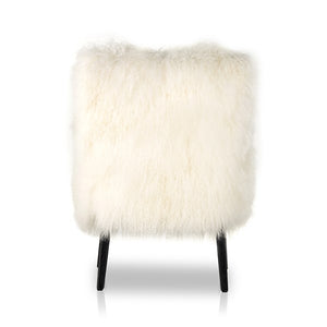 Ashland Armchair-Mongolia Cream Fur