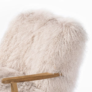 Ashland Armchair-Taupe Mongolian Fur