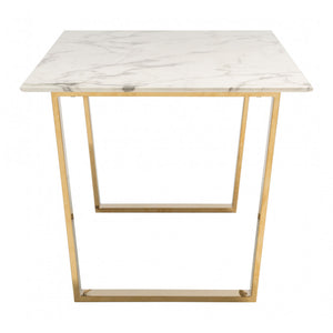 Atlas Dining Table - Stone & Gold