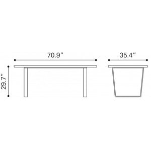 Atlas Dining Table - Stone & Gold
