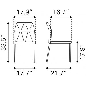 Revolution Dining Chair Black (Set of 4) - Black