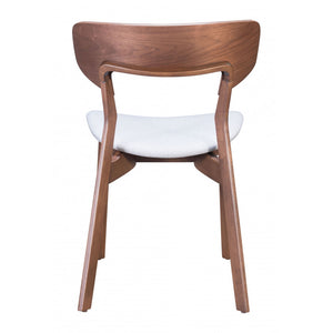 Russell Dining Chair Walnut & Light Gray (Set of 2) - Walnut & Light Gray