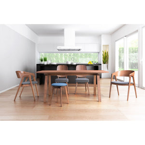 Alberta Dining Chair (Set of 2) - Walnut & Dark Gray