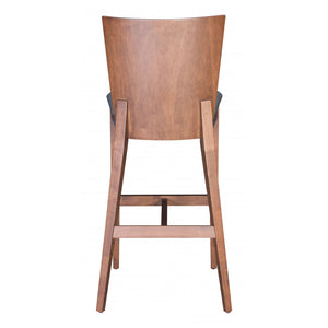 Ambrose Bar Chair (Set of 2) - Walnut & Dark Gray