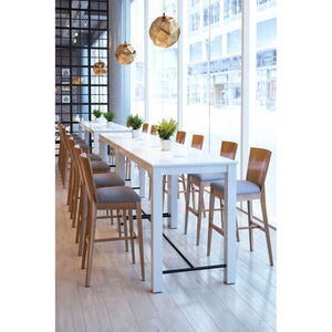 Ambrose Bar Chair (Set of 2) - Walnut & Dark Gray
