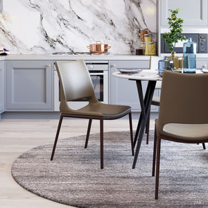 Ace Walnut Dining Chair (Set of 2) - Gray