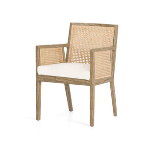 Antonia Cane Dining Arm Chair - Toasted Parawood